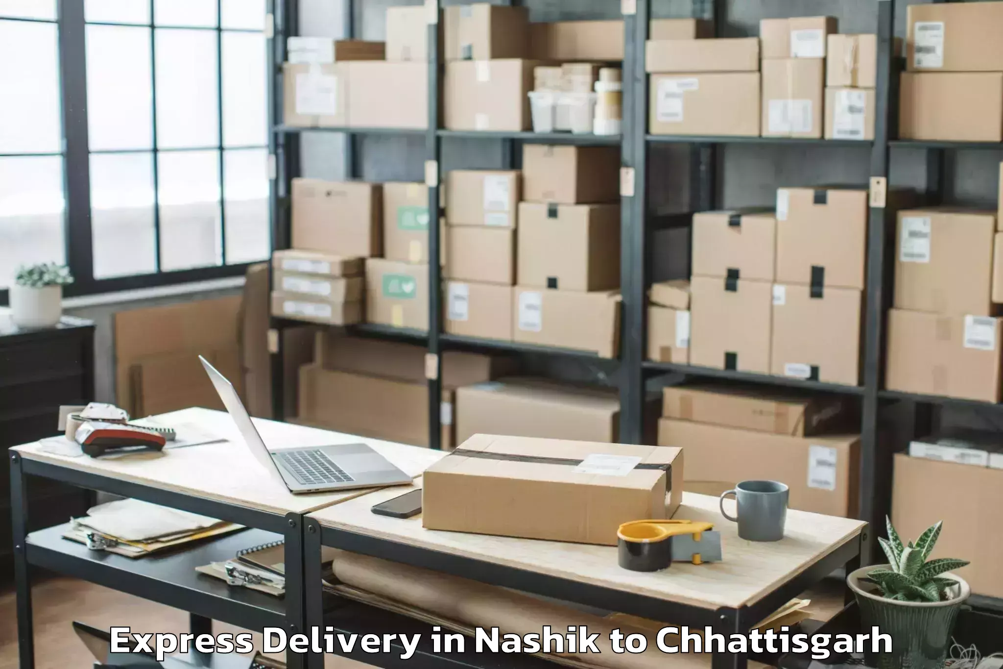 Trusted Nashik to Magneto The Mall Raipur Express Delivery